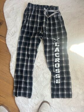 boxercraft Black & White Plaid flannel womens Lacrosse Lounge/pajama Pants